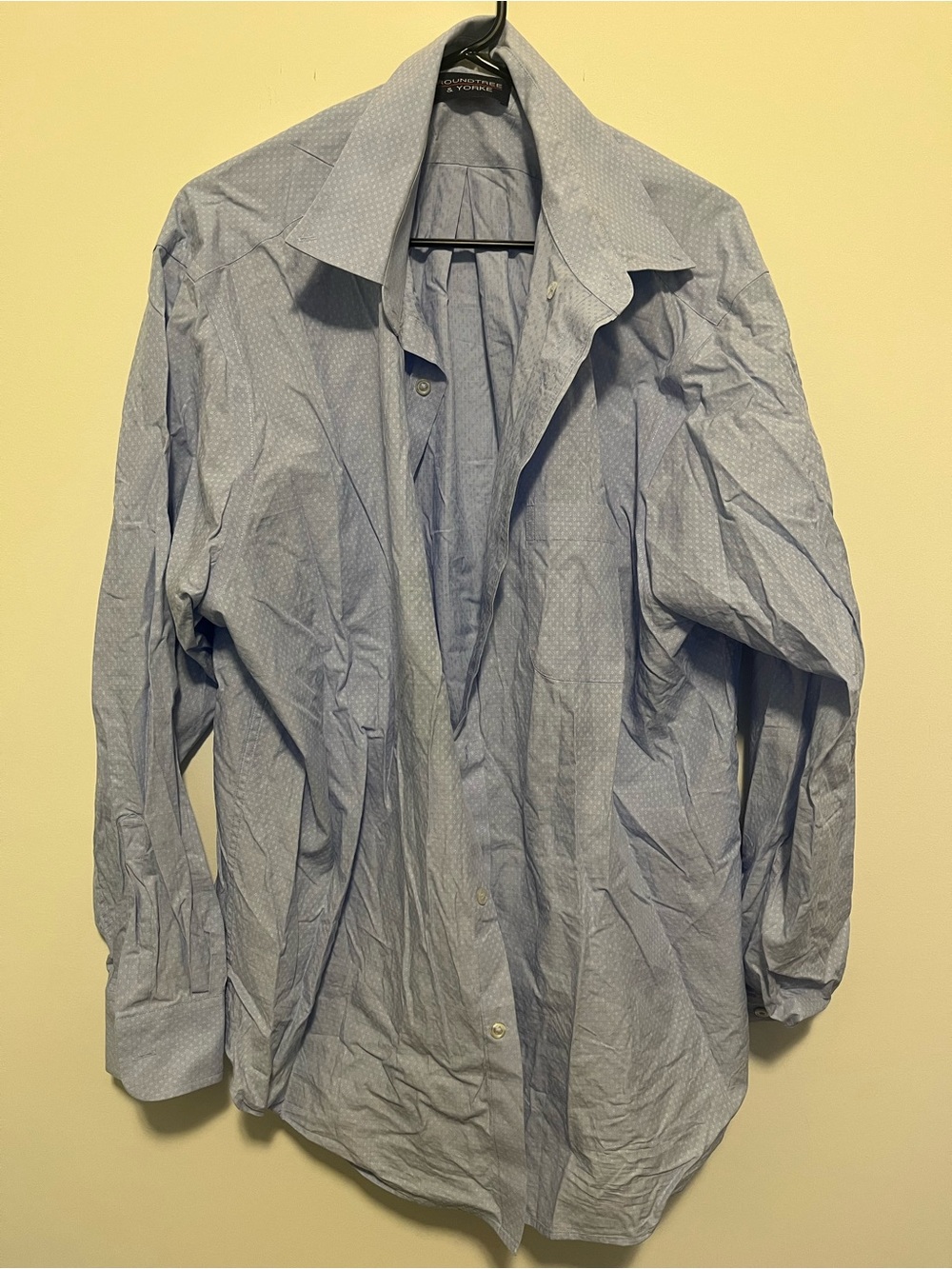 Roundtree & Yorke Pale Blue Microdot Dress Shirt